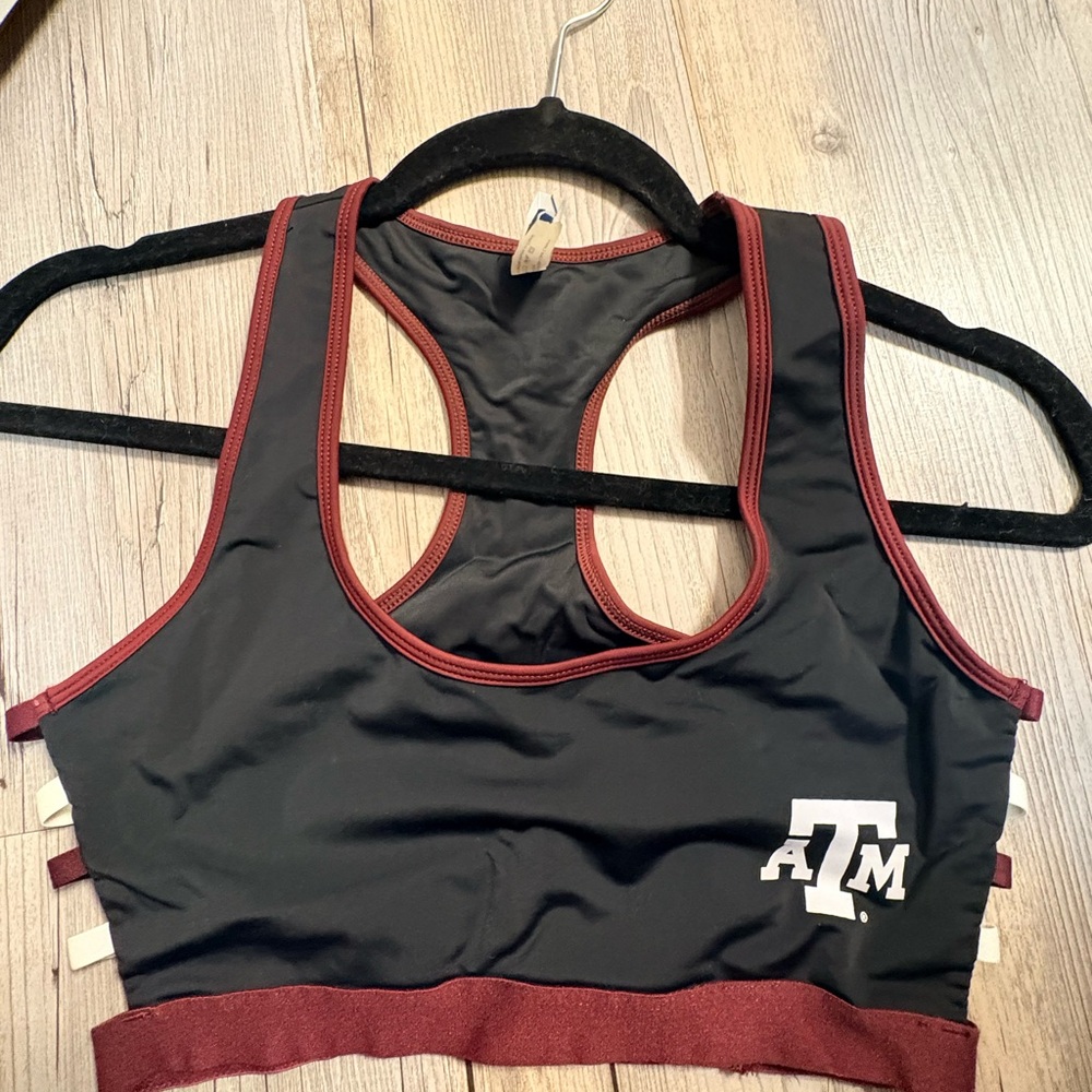 Women's Texas A&M Strappy Sports Bra